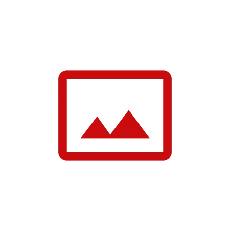 Rotes Piktogramm, das ein Bild darstellen soll.